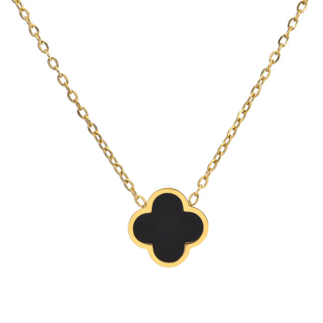 Single Clover Kette Schwarz