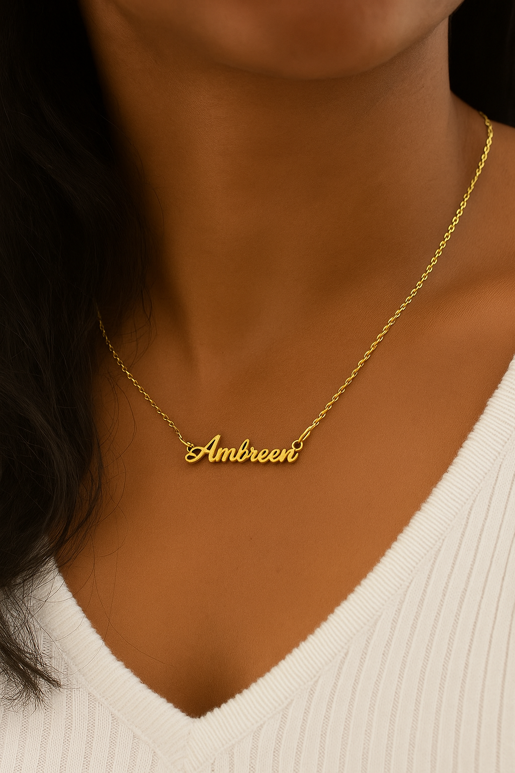 Elegante personalisierte Namenskette