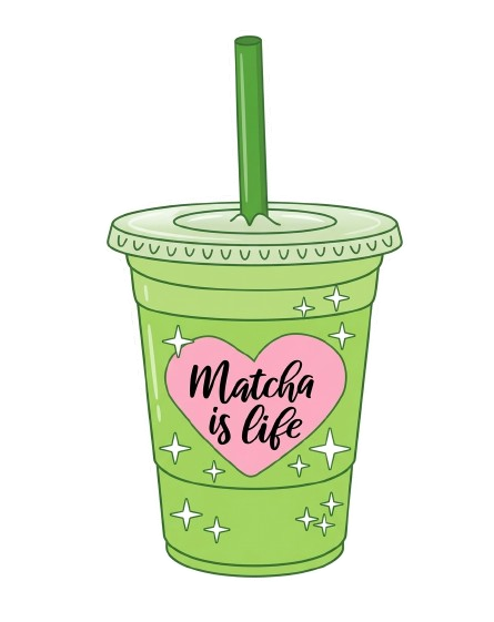 Premium Metall Sticker – Matcha