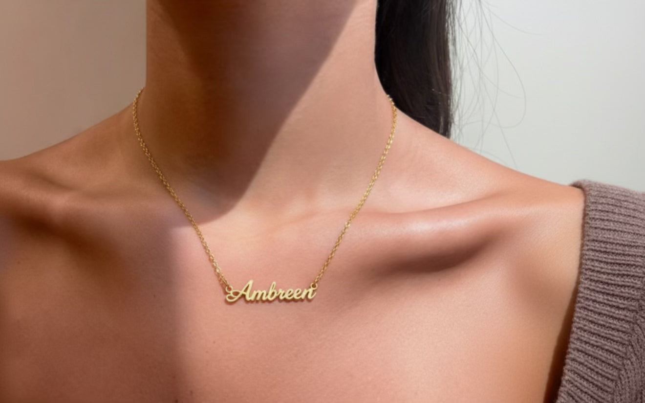 Elegante personalisierte Namenskette