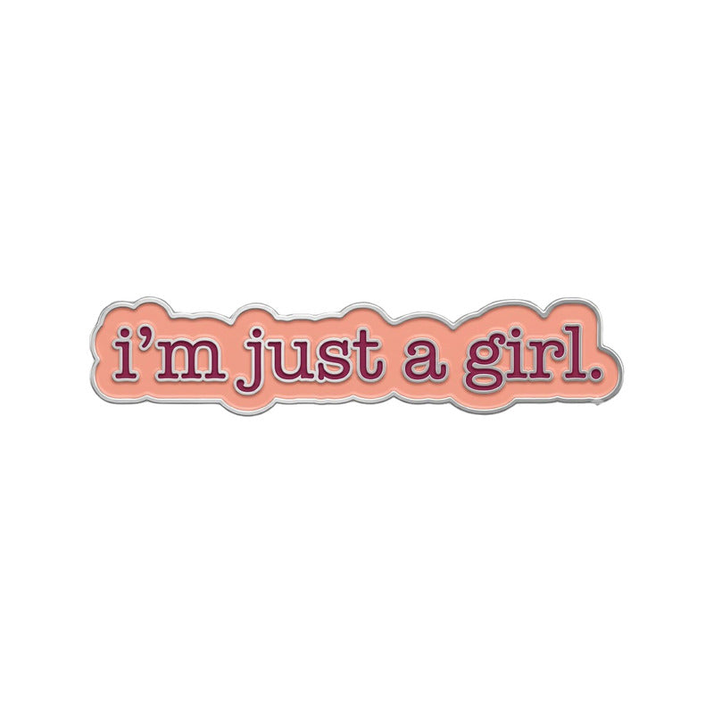 Premium Metall Sticker – i'm just a girl